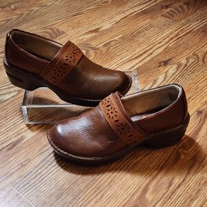 Born B.O.C. Rasen Slip-On Brown Clogs Women's Size 8M